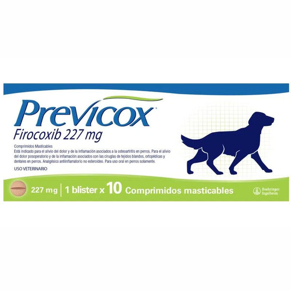 Antiinflamatorio Para Perros Previcox 227 Mg X 10 Ta