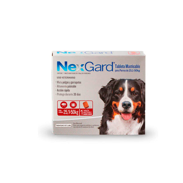 Antiparasitario Perro  Nexgard Para Perros Xl De 25,1 A 50 Kilos|Medicamentos perros y gatos|Anipet Colombia