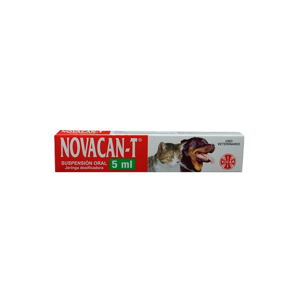 Antiparasitario Mixto Novacan-T - 5ml|Medicamentos perros y gatos|Anipet Colombia