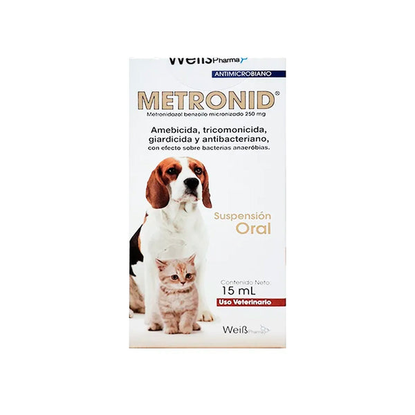 Antibiotico Mixto Metronid Fco X 15 Ml | Medicamentos Perros y Gatos | Anipet Colombia