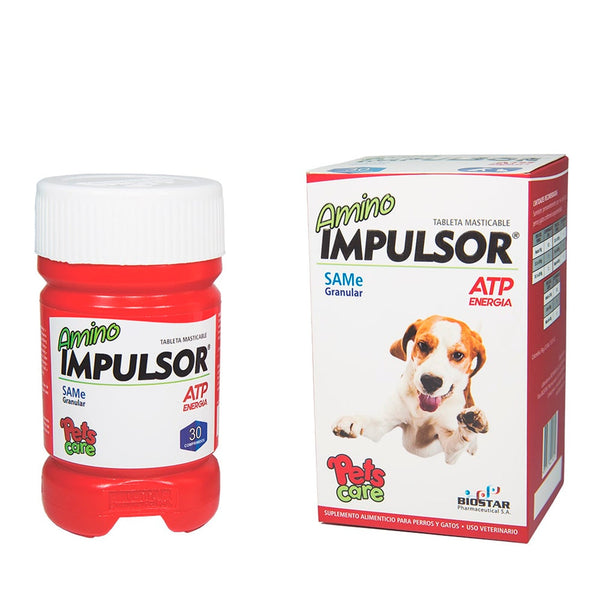 Suplemento Perro y Gatos  Amino Impulsor  x 30 Tabletas |Medicamentos perros y gatos|Anipet Colombia