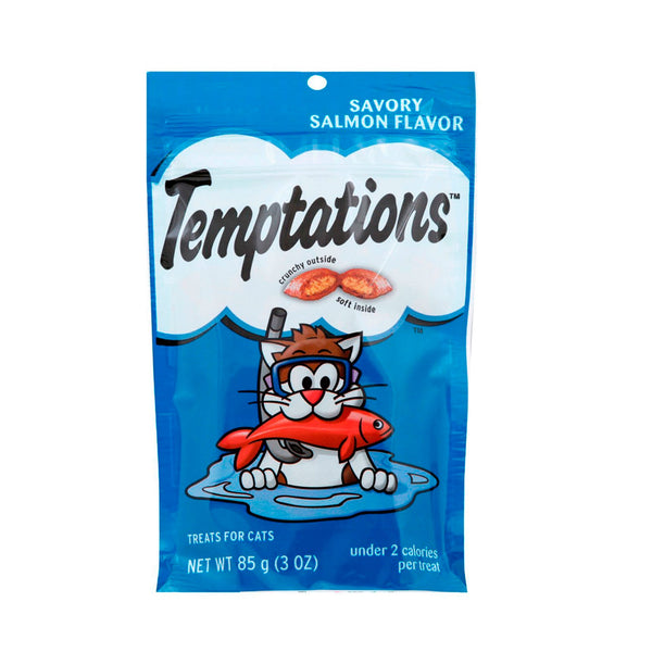Temtations sabor a salmon 85gr | Snacks | Anipet Colombia