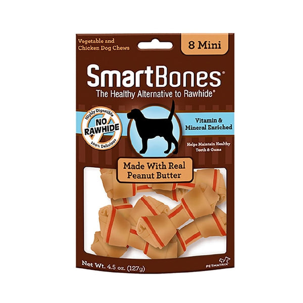 Snack para perro smartbones peanut butter mini 8 112gr | Snacks | Anipet Colombia