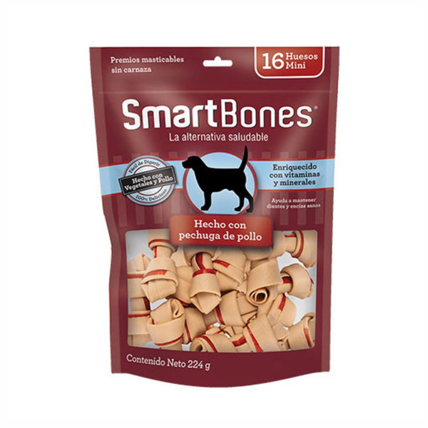 Snack para perro smartbones pollo mini 224gr | Snacks | Anipet Colombia