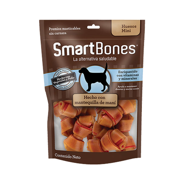 Snack para perro smartbones mantequilla de mani 141gr | Snacks | Anipet Colombia