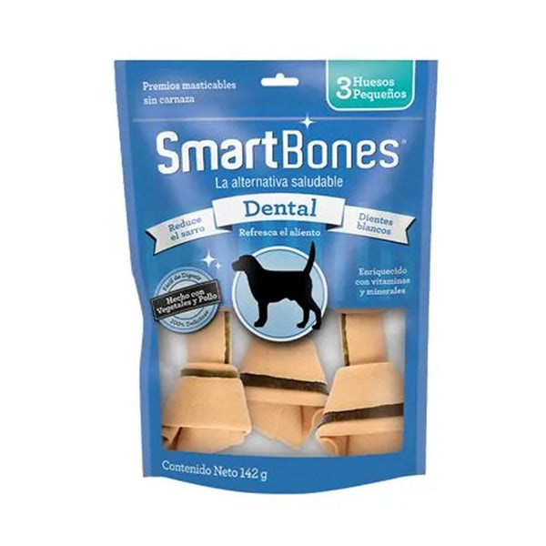 Snack para perro smartbones Dental 3 Huesos Pequeños 142gr | Snacks | Anipet Colombia