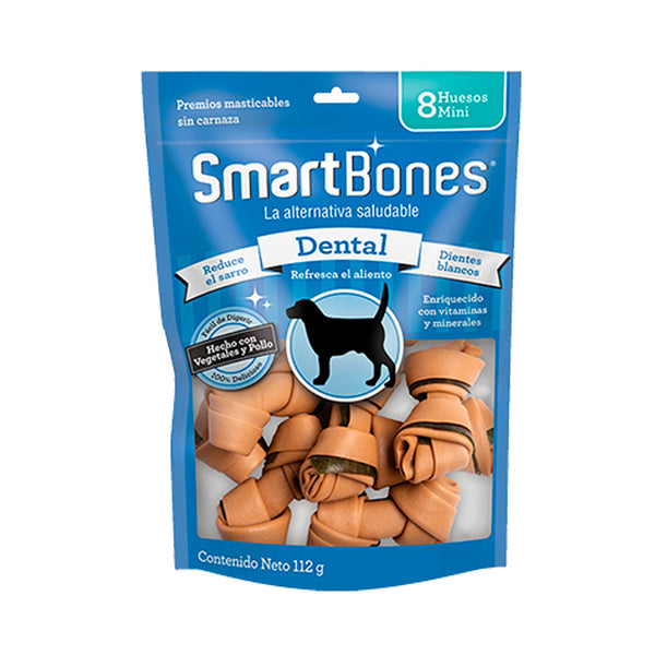 Snack Para Perro Smartbones Dental 8 Huesos Mini 112gr | Snacks | Anipet Colombia