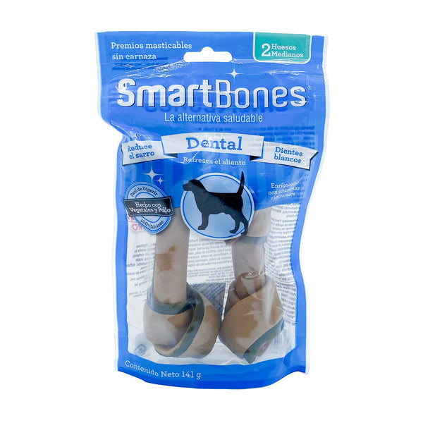 Snack Para Perro Smartbones Dental 2 Huesos Medianos 141gr | Snacks | Anipet Colombia