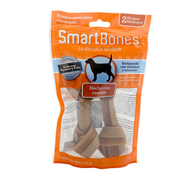 Snack Para Perro Smartbones Camote 2 Huesos Medianos 141gr | Snacks | Anipet Colombia