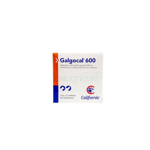 Antiparasitario Mixto Galgocal X 2 Tabletas 600 Mg|Medicamentos perros y gatos|Anipet Colombia