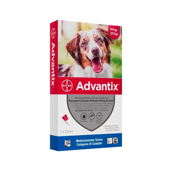 Antiparasitario  Perro  Advantix 10 kg - 25 kg |Medicamentos perros y gatos|Anipet Colombia