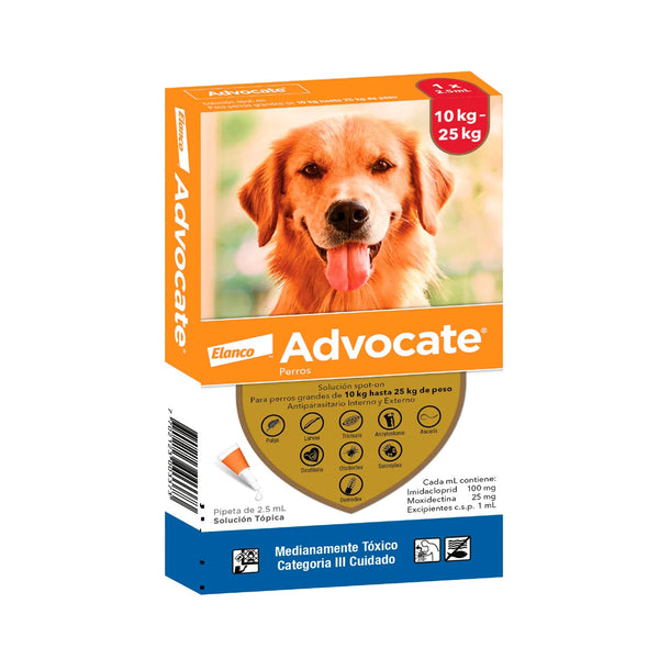Antiparasitario Advocate Para Perro 10 a 25 Kg 2.5 ml |Medicamentos perros y gatos|Anipet Colombia