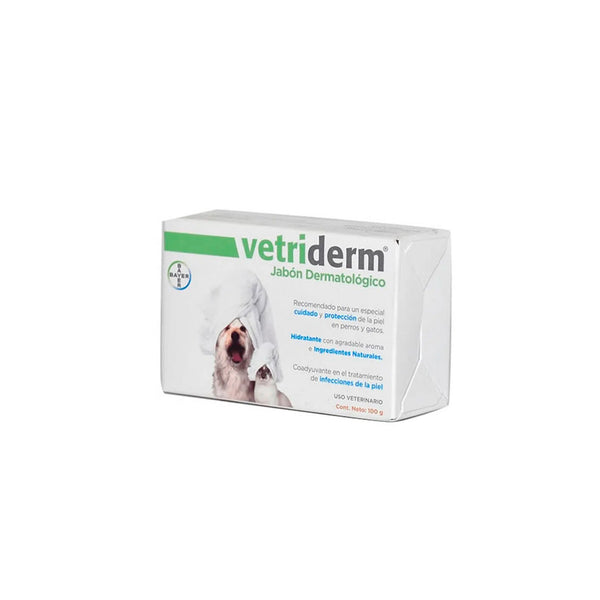 Jabón Dermatologico Vetriderm Para Perro y Gato 100m|Medicamentos perros y gatos|Anipet Colombia